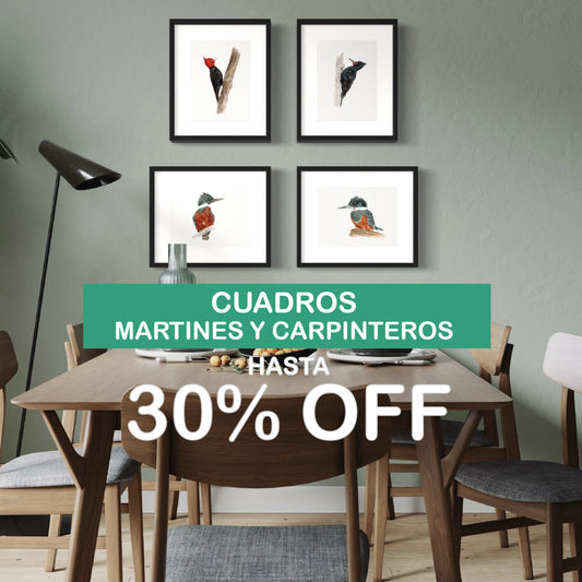 PACK 4 CUADROS MARTINES Y CARPINTEROS