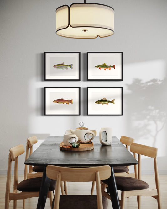 PACK 4 CUADROS TRUCHAS