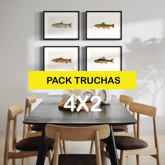 Pack Ilustraciones Truchas