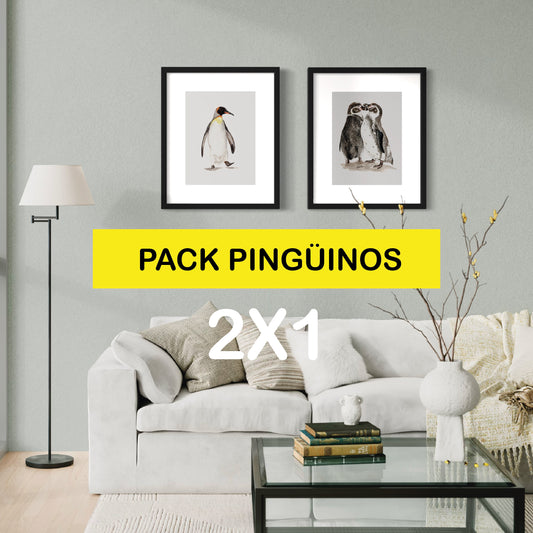 PACK Ilustraciones Pingüinos